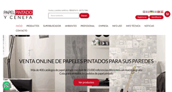 Desktop Screenshot of papelpintadoycenefa.com